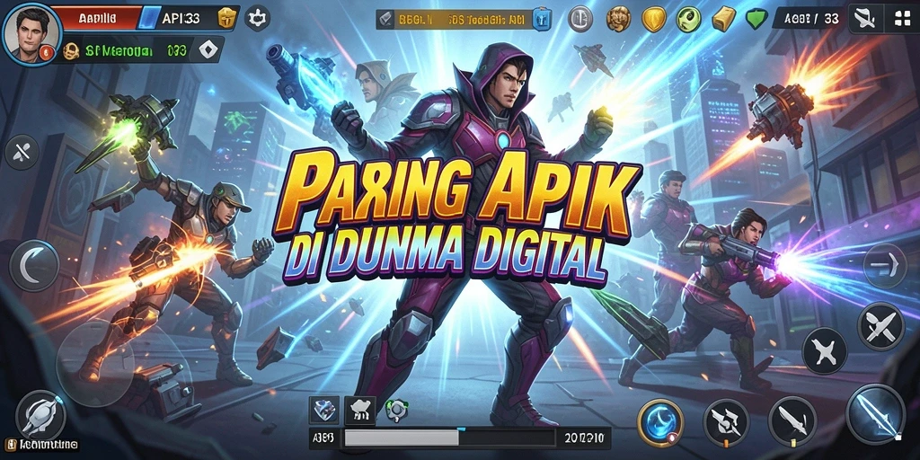 Tampilan screenshot utama API33 menampilkan aksi pertempuran yang mendebarkan dan grafis menawan.