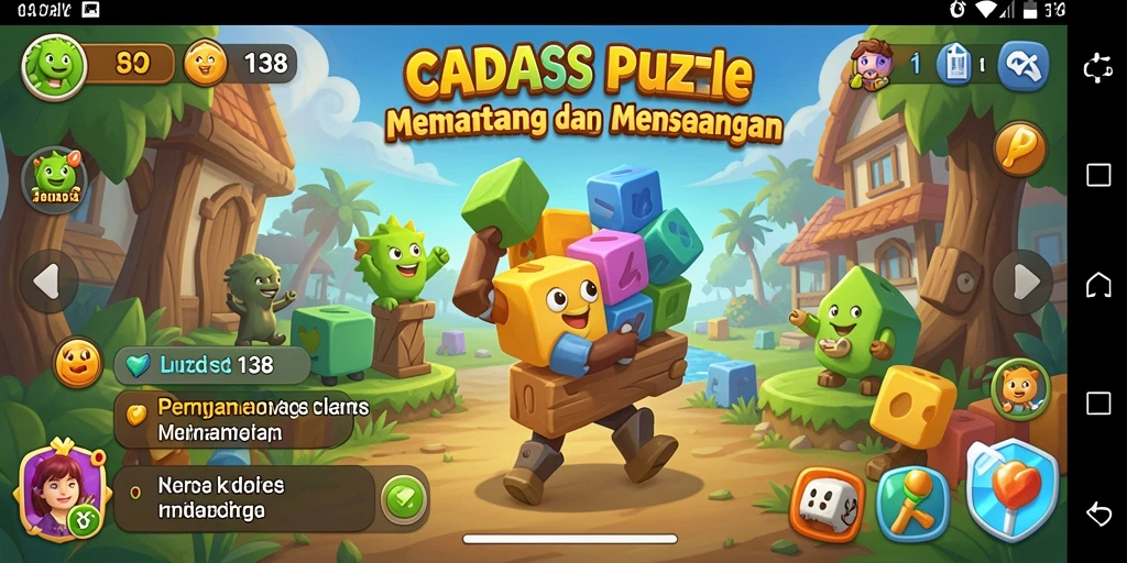 Tampilan gameplay CADAS138 dengan berbagai teka-teki menarik.