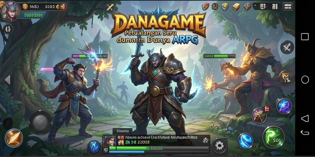 Tampilan permainan ARPG yang memukau dan penuh aksi.