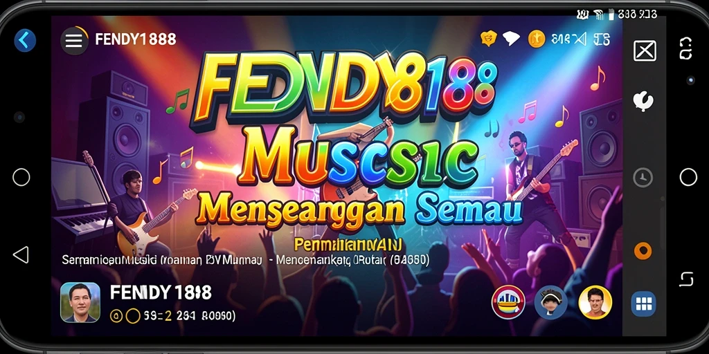 Tampilan menarik dari gameplay musik FENDY188.