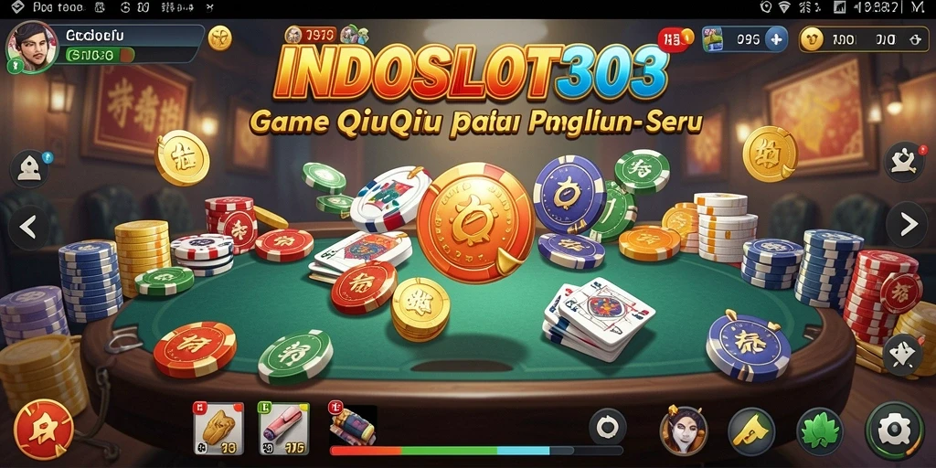 Tampilan gameplay seru QiuQiu di INDOSLOT303.
