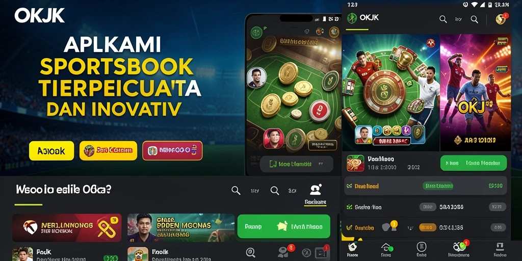 Tampilan gameplay menarik dari aplikasi Sportsbook OKJK yang interaktif.
