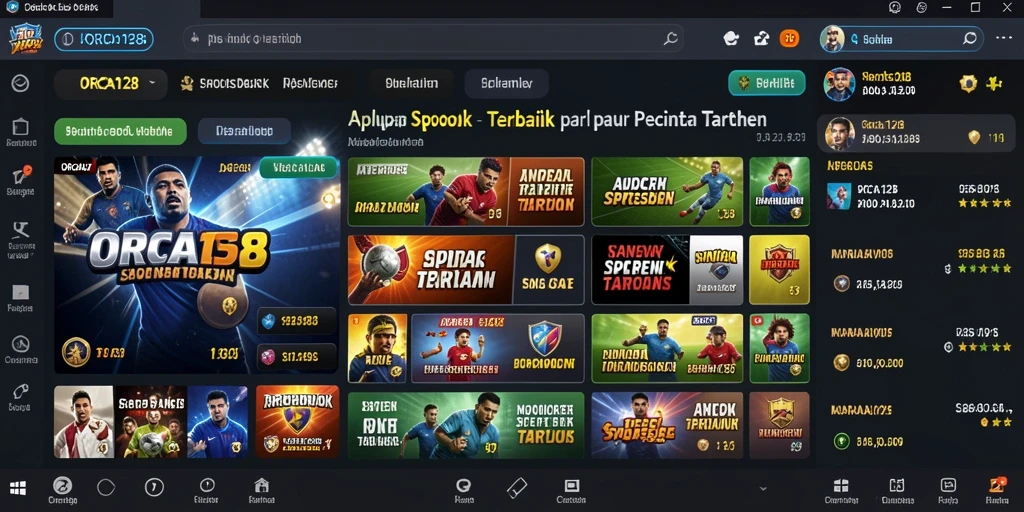 Tampilan gameplay Sportsbook yang menarik di ORCA128.