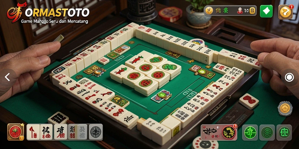 Tampilan gameplay Mahjong yang menarik di ORMASTOTO.
