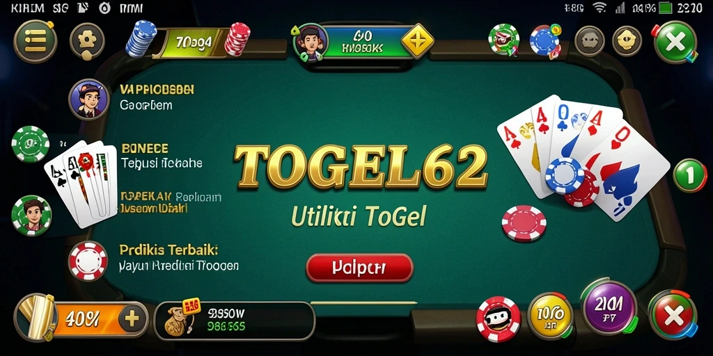 Tampilan antarmuka pengguna TOGEL62 yang menawan dan informatif.